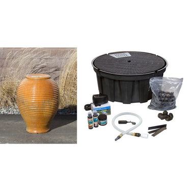 Closed Top FNT3432 Ceramic Vase Complete Fountain Kit Vase Fountain Blue Thumb